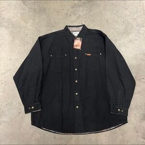 Vintage Y2K shirt jack‎ flannel lined NWT Carhartt workwear button snap shacket